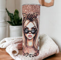 Just A Little Sassy Girl Tumbler 20oz With Reusable Straw, Can Be Personalized