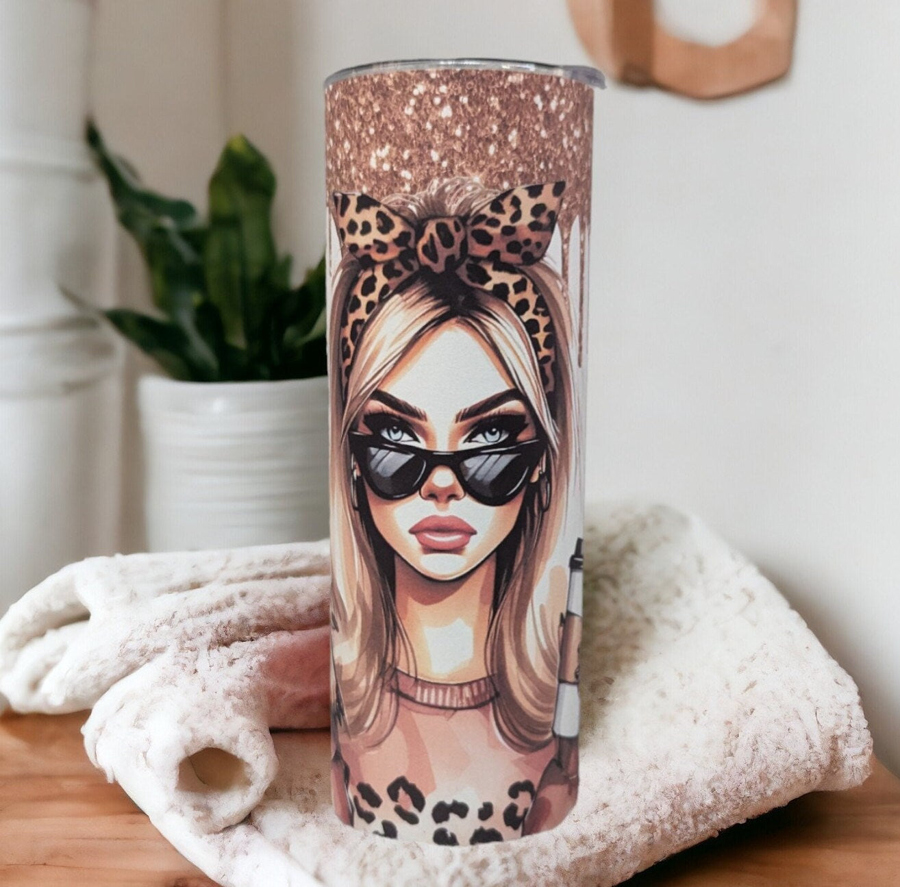Just A Little Sassy Girl Tumbler 20oz With Reusable Straw, Can Be Personalized