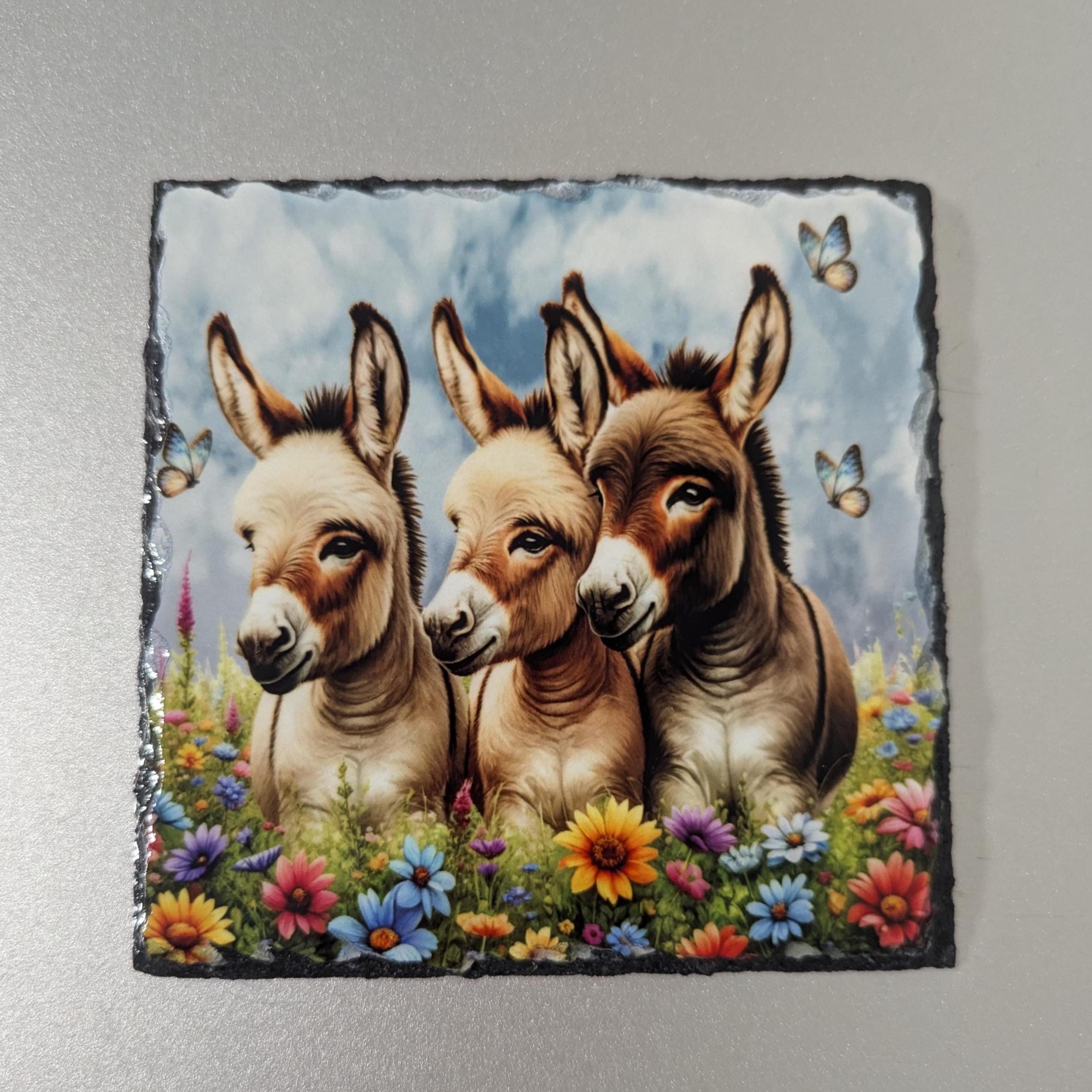 Slate Donkey Picture With Display Legs