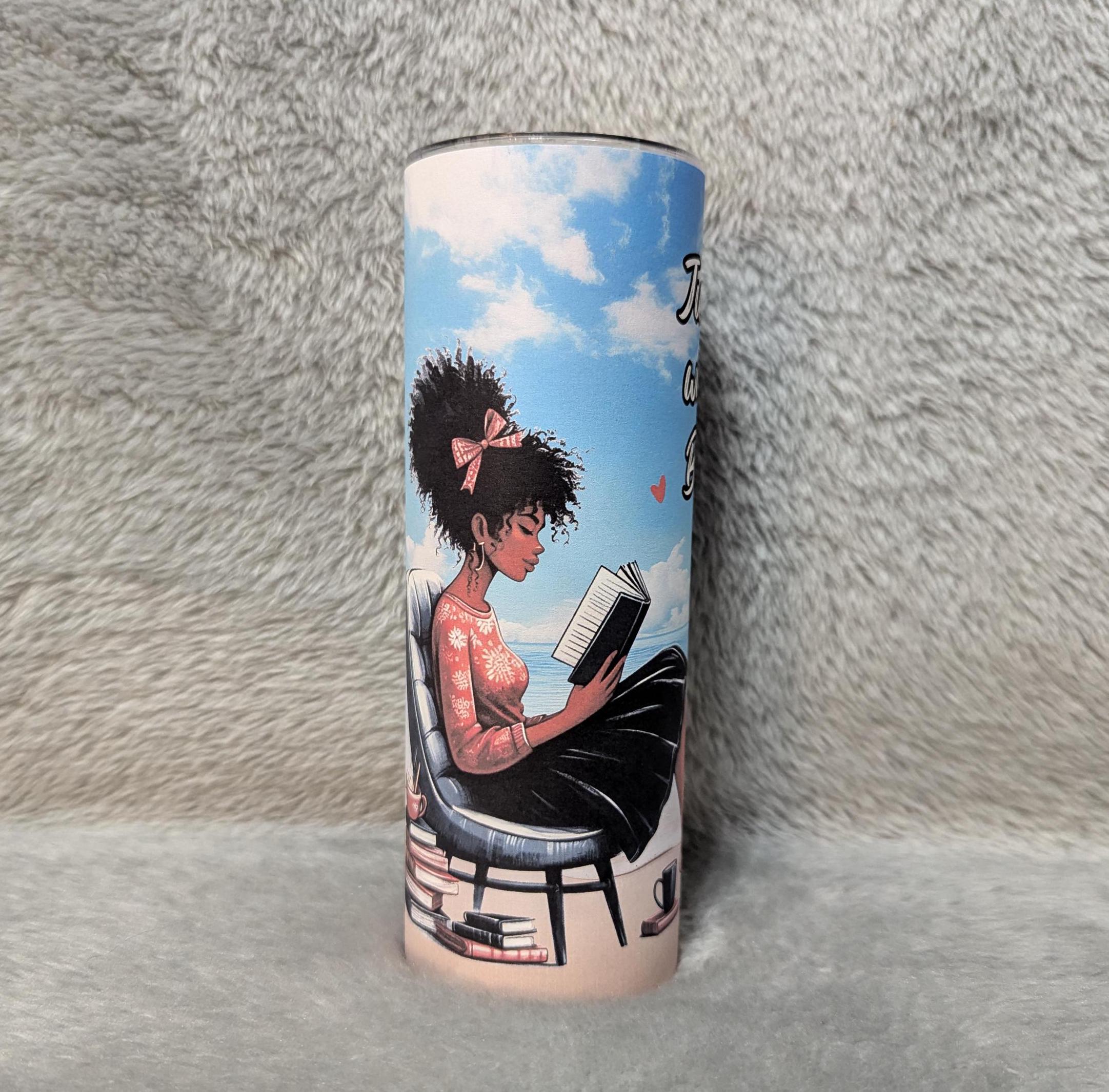 Just A Girl Who Loves Books 20oz Tumbler Can Be Personalized