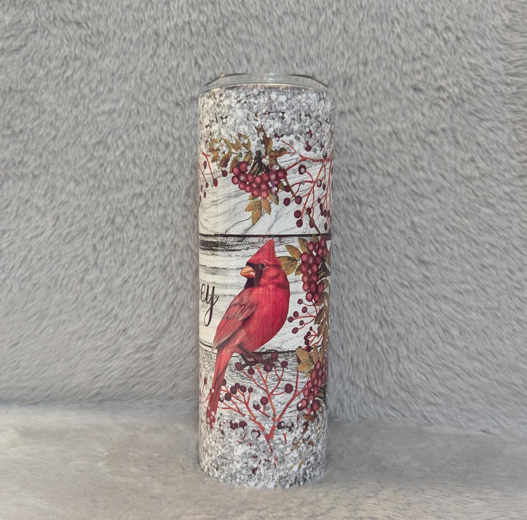Cardinal Tumbler 20oz With Reusable Straw, Can Be Personalized