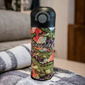 Kids Crocodile Water Bottle 12oz With Reusable Straw Can Be Personalized