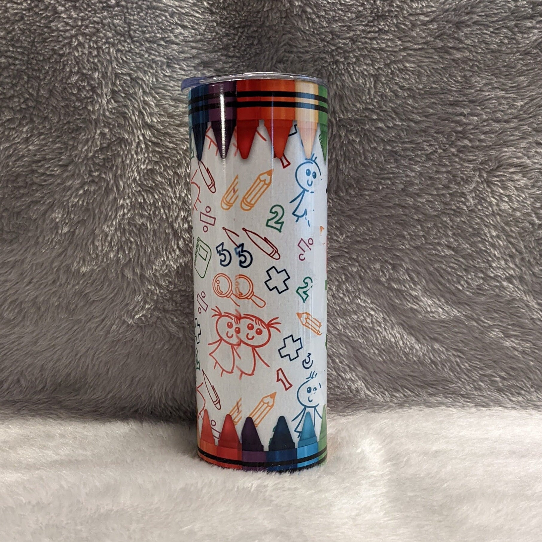 Daycare Teacher Tumbler 20oz With Reusable Straw, Can Be Personalized