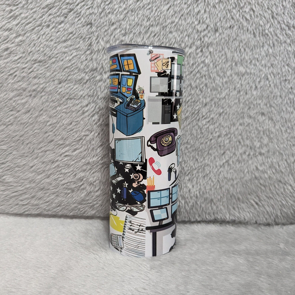 Dispatcher Tumbler 20oz With Reusable Straw, Can Be Personalized