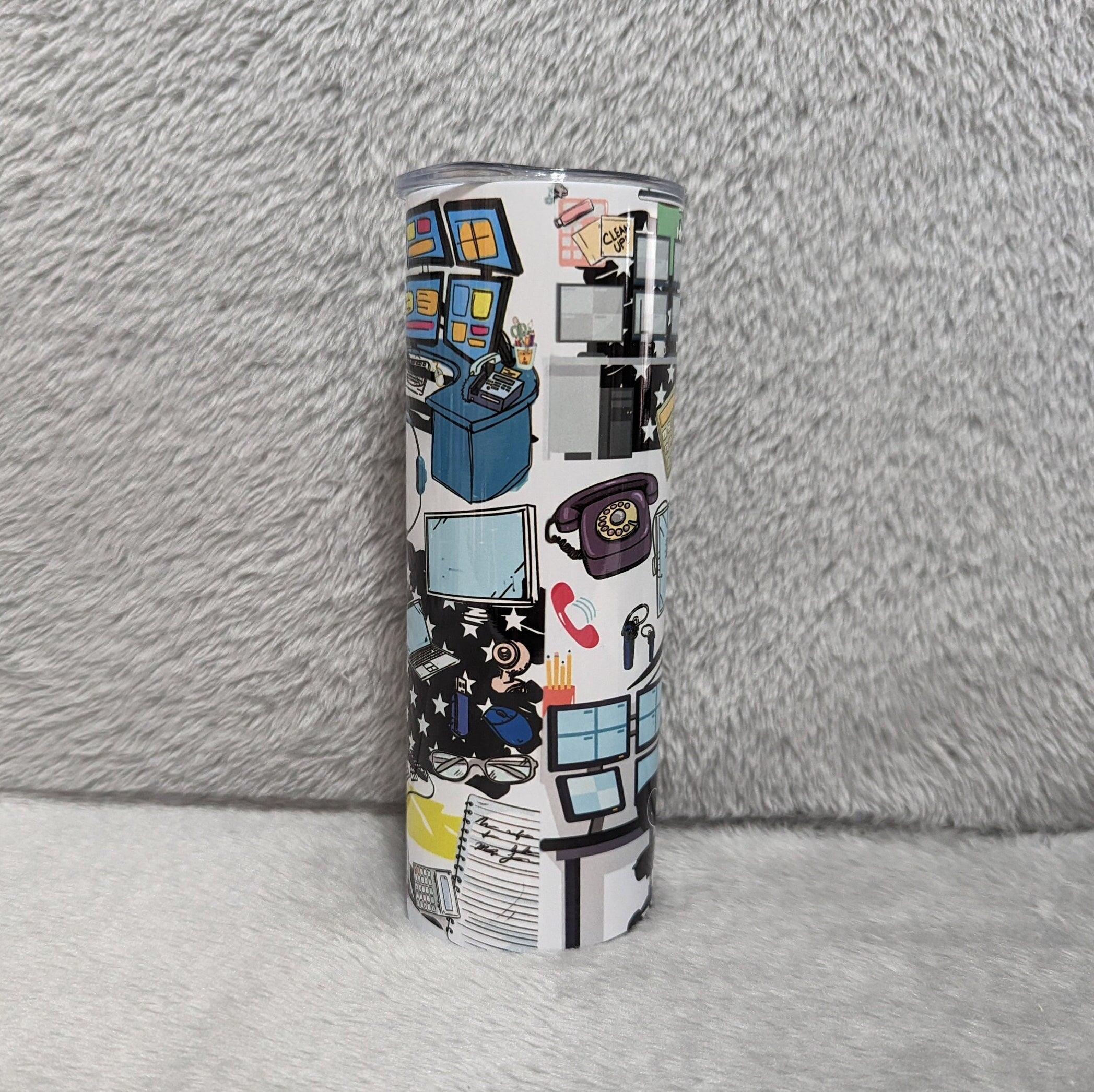 Dispatcher Tumbler 20oz With Reusable Straw, Can Be Personalized