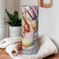 Nail Tech Tumbler 20oz With Reusable Straw, Can Be Personalized
