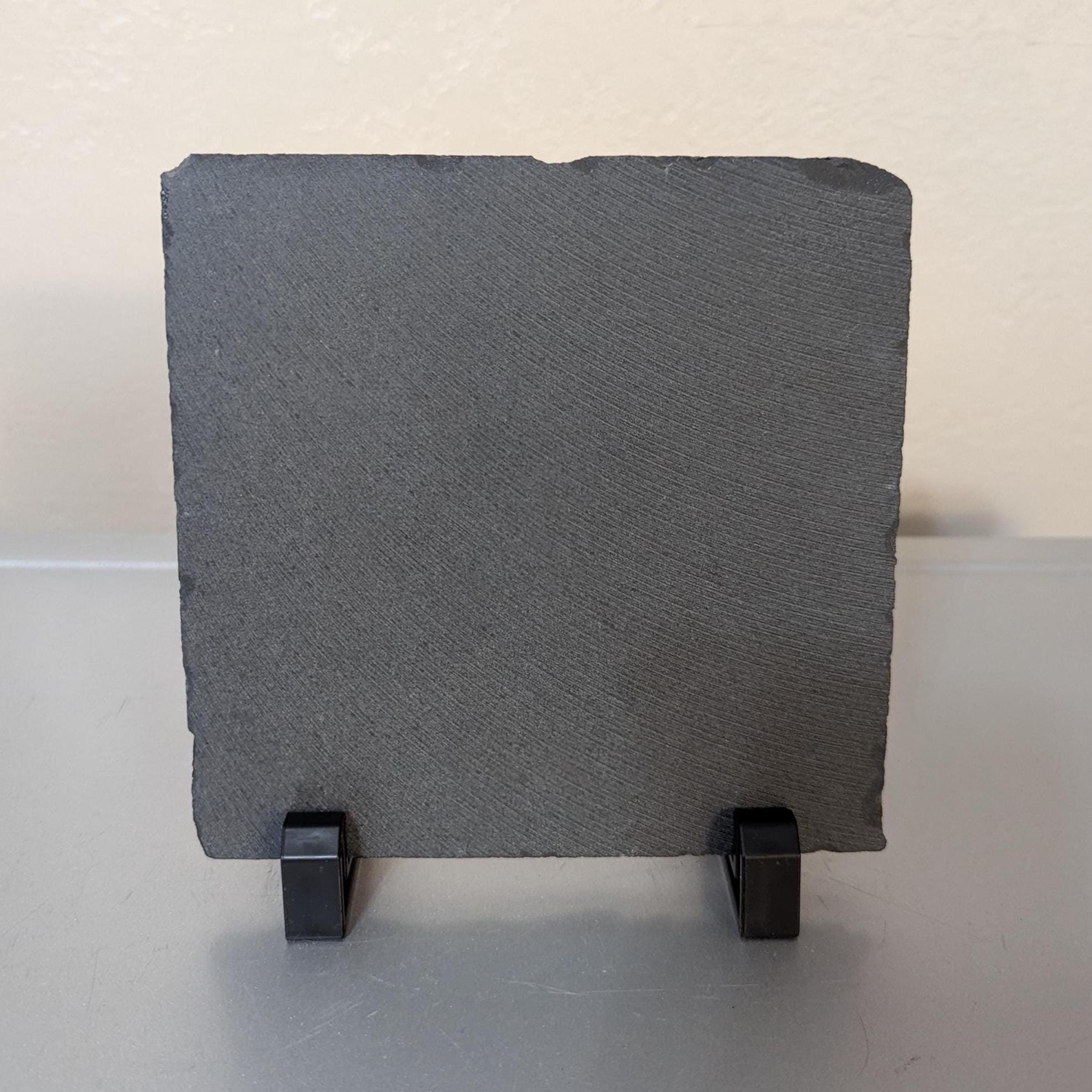 Festive Christmas Winter Scene Slate Picture With Display Legs