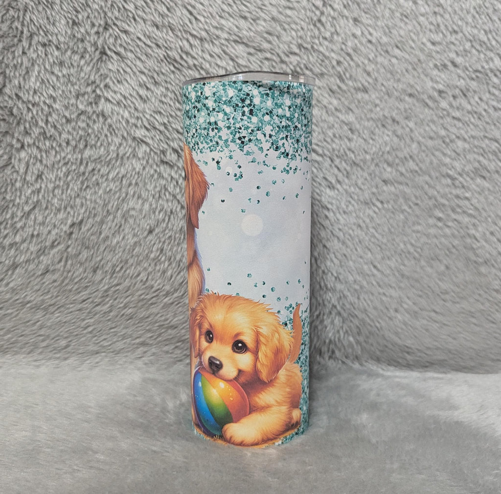 Labrador Retriever Dog Tumbler 20oz With Reusable Straw, Can Be Personalized