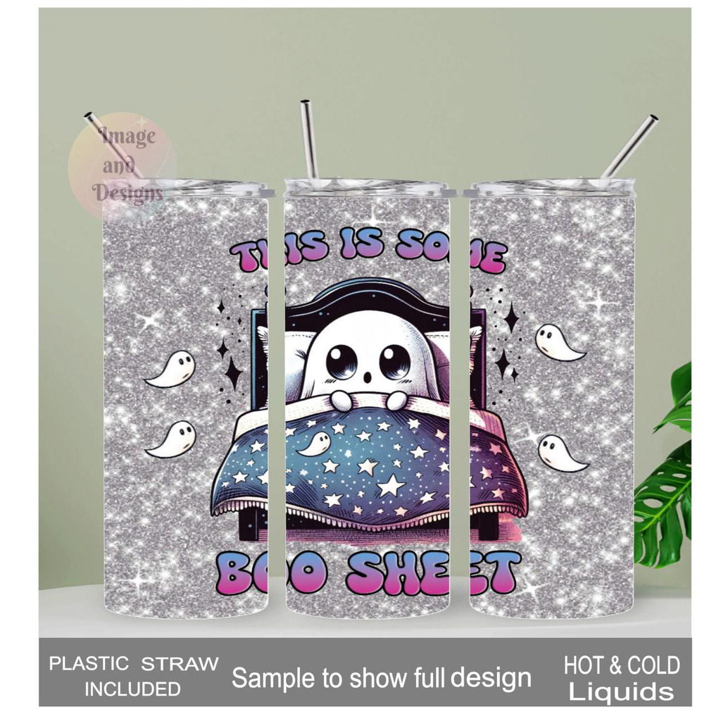 This Is Some Boo Sheet Ghost Tumbler 20oz With Reusable Straw