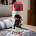 Ninja Water Bottle 12oz With Reusable Straw Can Be Personalized