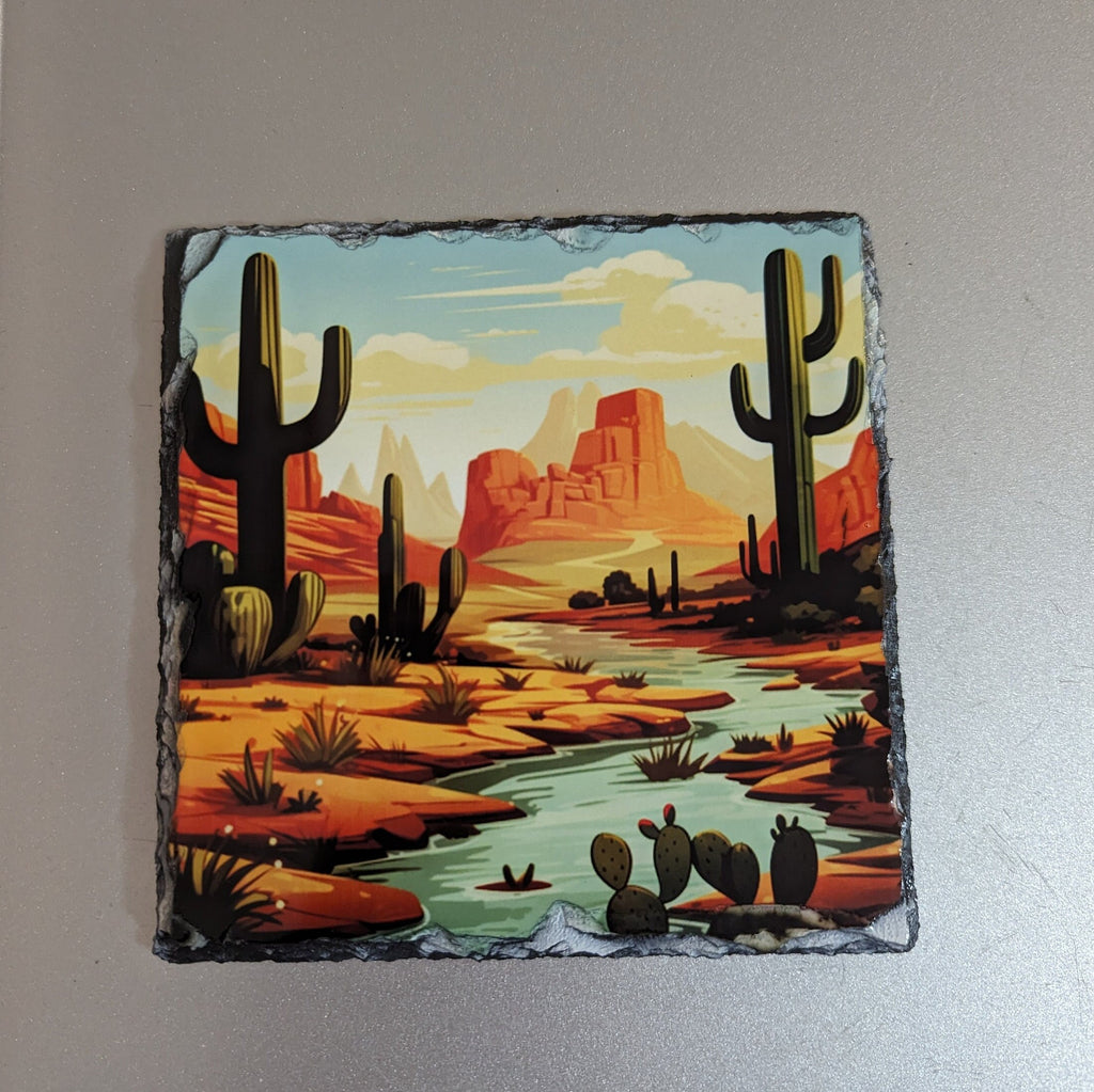 Slate Desert Picture With Display Legs