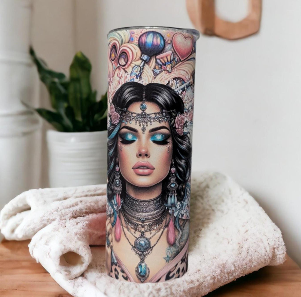 Cosmetologist Tumbler 20oz With Reusable Straw, Can Be Personalized