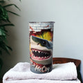 Kids Shark Tumbler 15oz With Reusable Straw, Can Be Personalized