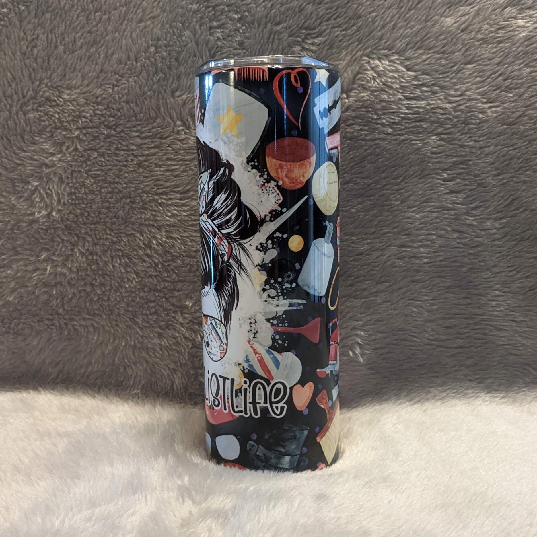 Hair Stylist Tumbler 20oz With Reusable Straw, Can Be Personalized