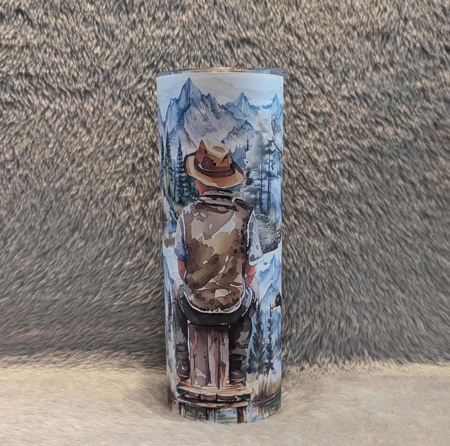 Man Hunting Affirmations Tumbler 20oz With Reusable Straw