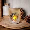 Bee Candle Holder With A Battery Operated Flickering Tea Light