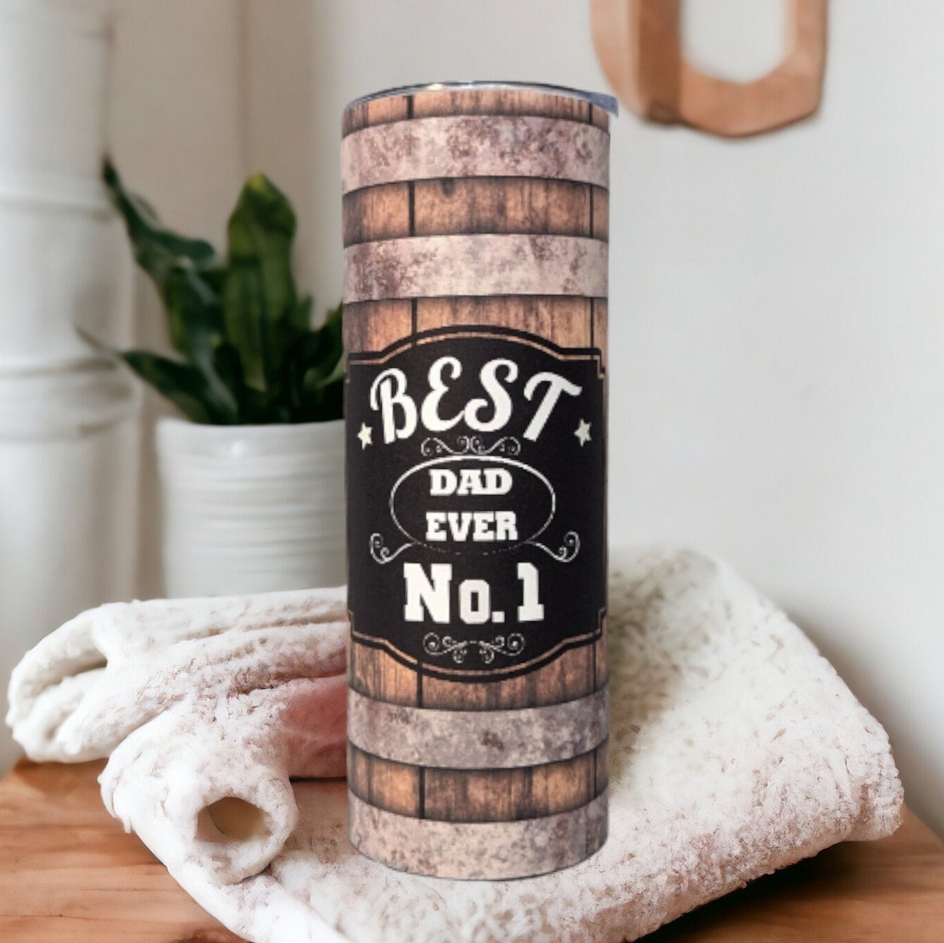 Best Dad Ever No. 1 Tumbler 20oz With Reusable Straw