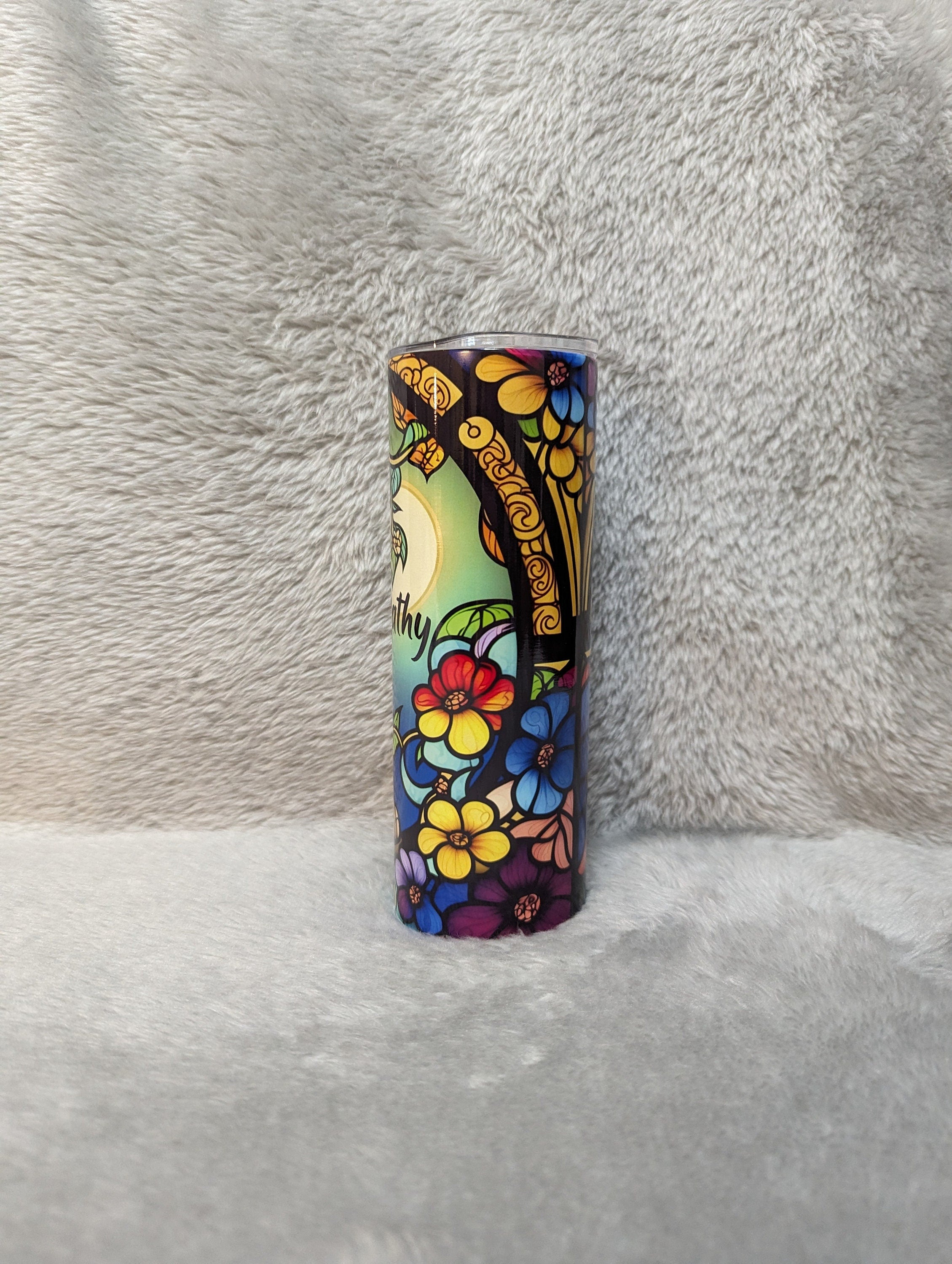 Monkey Tumbler 20oz With Reusable Straw, Can Be Personalized