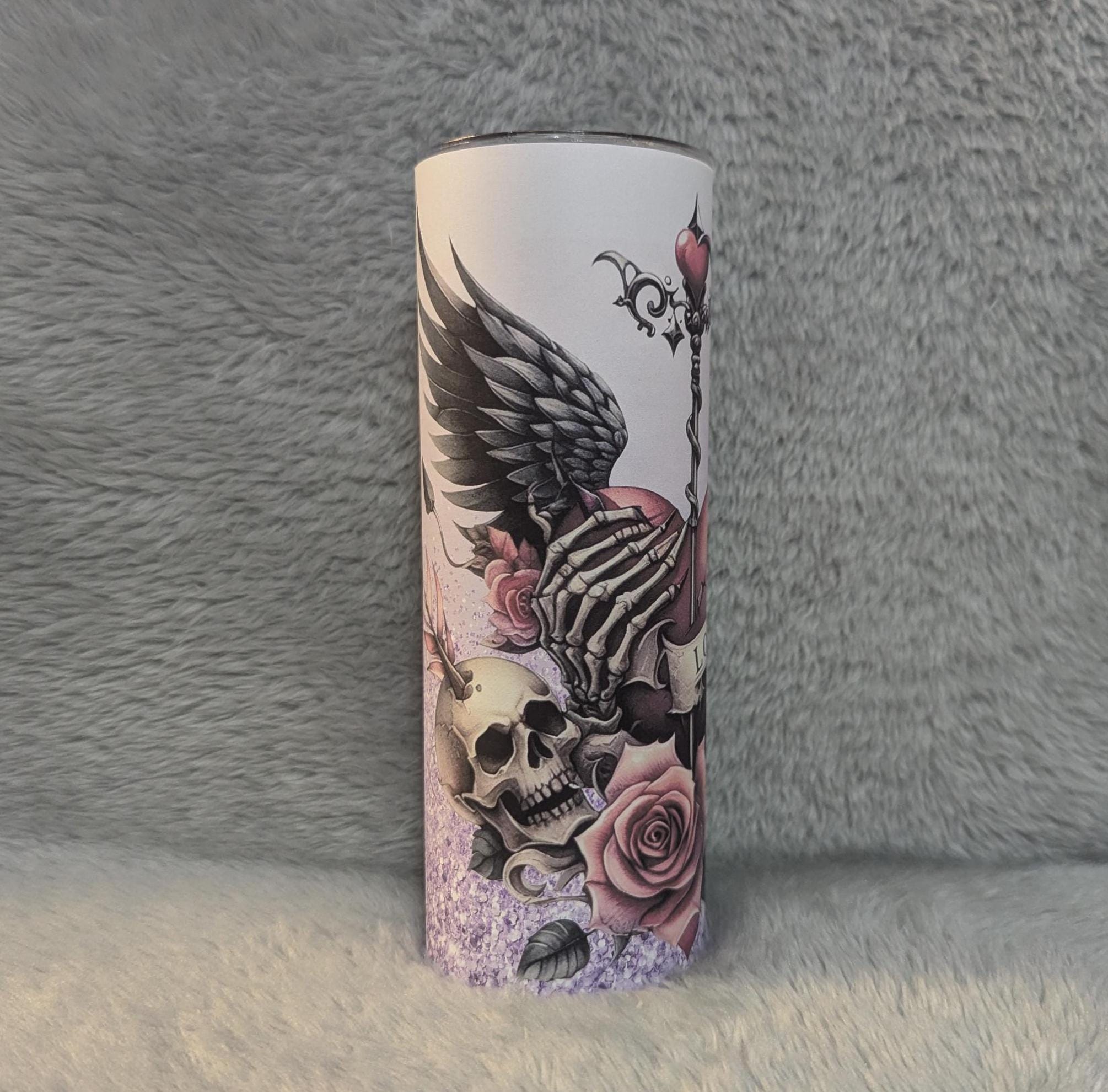 Gothic Love Tumbler 20oz With Reusable Straw