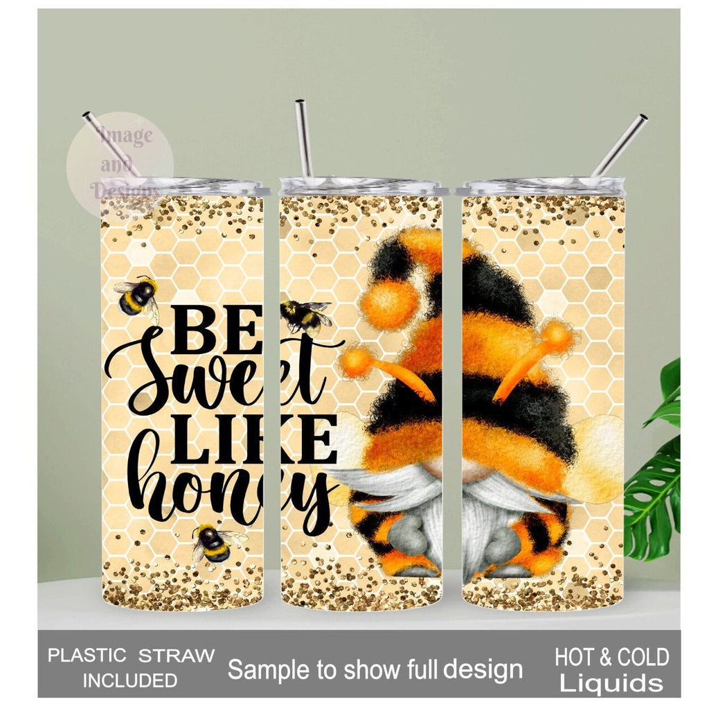 Guy Bee Gnome Be Sweet Like Honey Tumbler 20oz With Reusable Straw