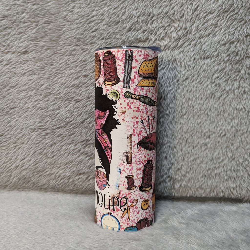 Crafting Life Tumbler 20oz With Reusable Straw, Can Be Personalized