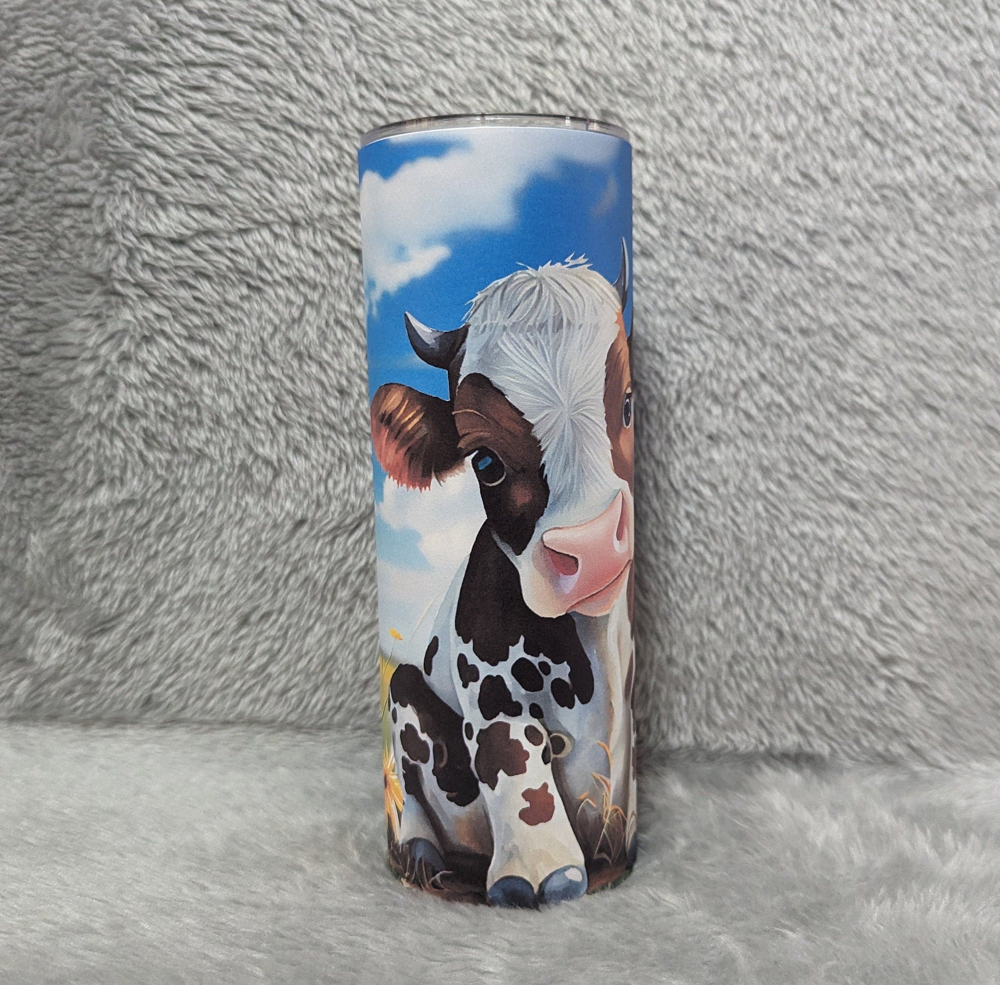 Just A Girl Who Loves Cows 20oz With Reusable Straw, Can Be Personalized