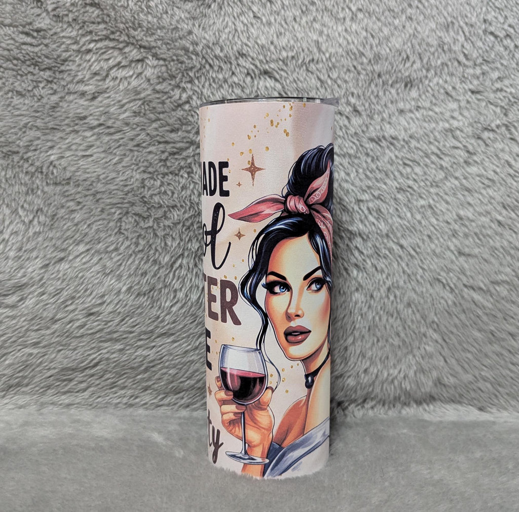 I Am Made Out Of Glitter Girl Tumbler 20oz With Reusable Straw, Can Be Personalized