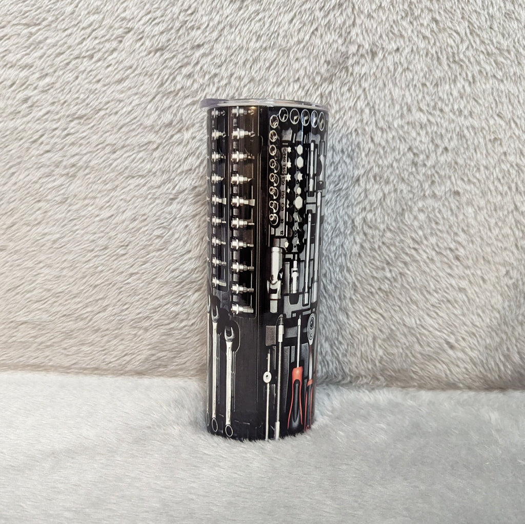I'm A Mechanic I Can't Fix Stupid But I Can Fix What Stupid Does Mechanic Tumbler 20oz With Reusable Straw, Can Be Personalized