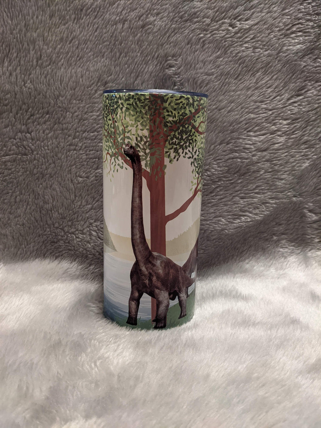 Kids Dinosaur Tumbler, Personalized Tumbler, Brachiosaurus Cup With Name, Kids Tumbler, Dinosaur Cup With Reusable  Plastic Straw