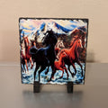 Slate Horse Picture With Display Legs