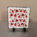 Slate Ladybug Picture With Display Legs