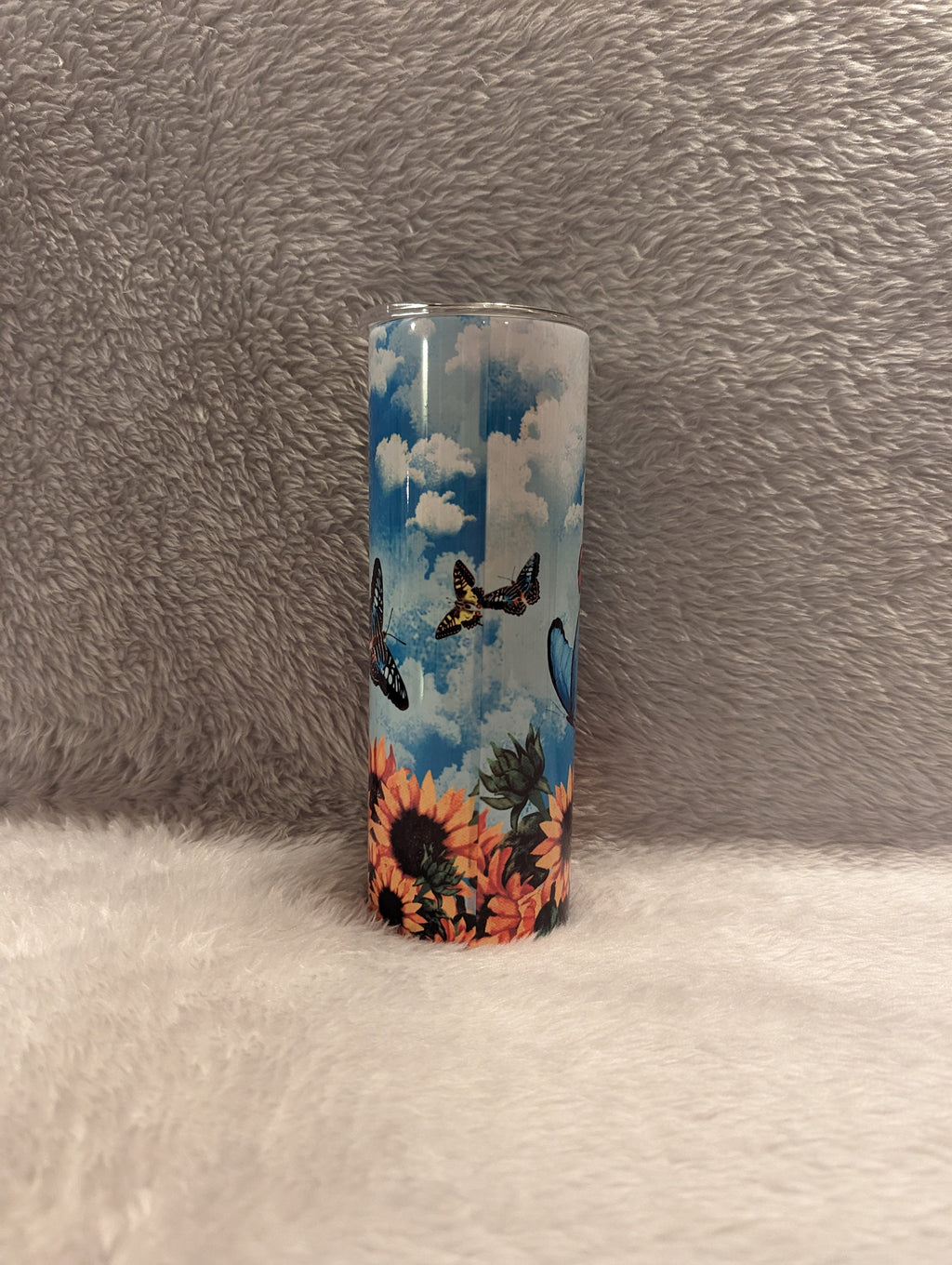 Butterfly Tumbler Can Be Personalized, Butterfly Cup With Name, Personalized Tumbler, Insulated Stainless Steel Tumbler With Straw