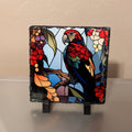 Slate Parrot Picture With Display Legs