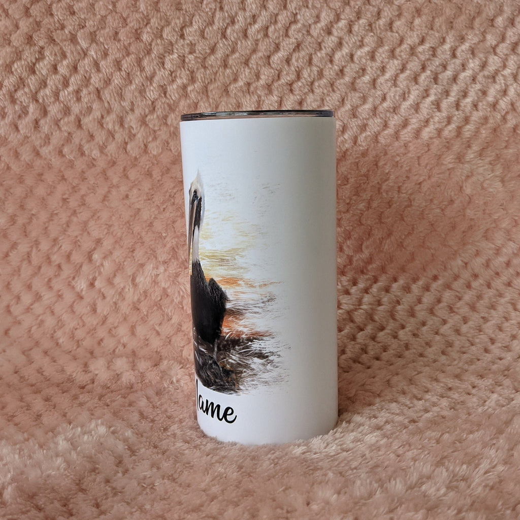 Kids Pelican Tumbler Can Be Personalized, Kids Cup With Name, Cute Pelican Tumbler With Reusable Straw, Toddler Tumbler For Everyday Use