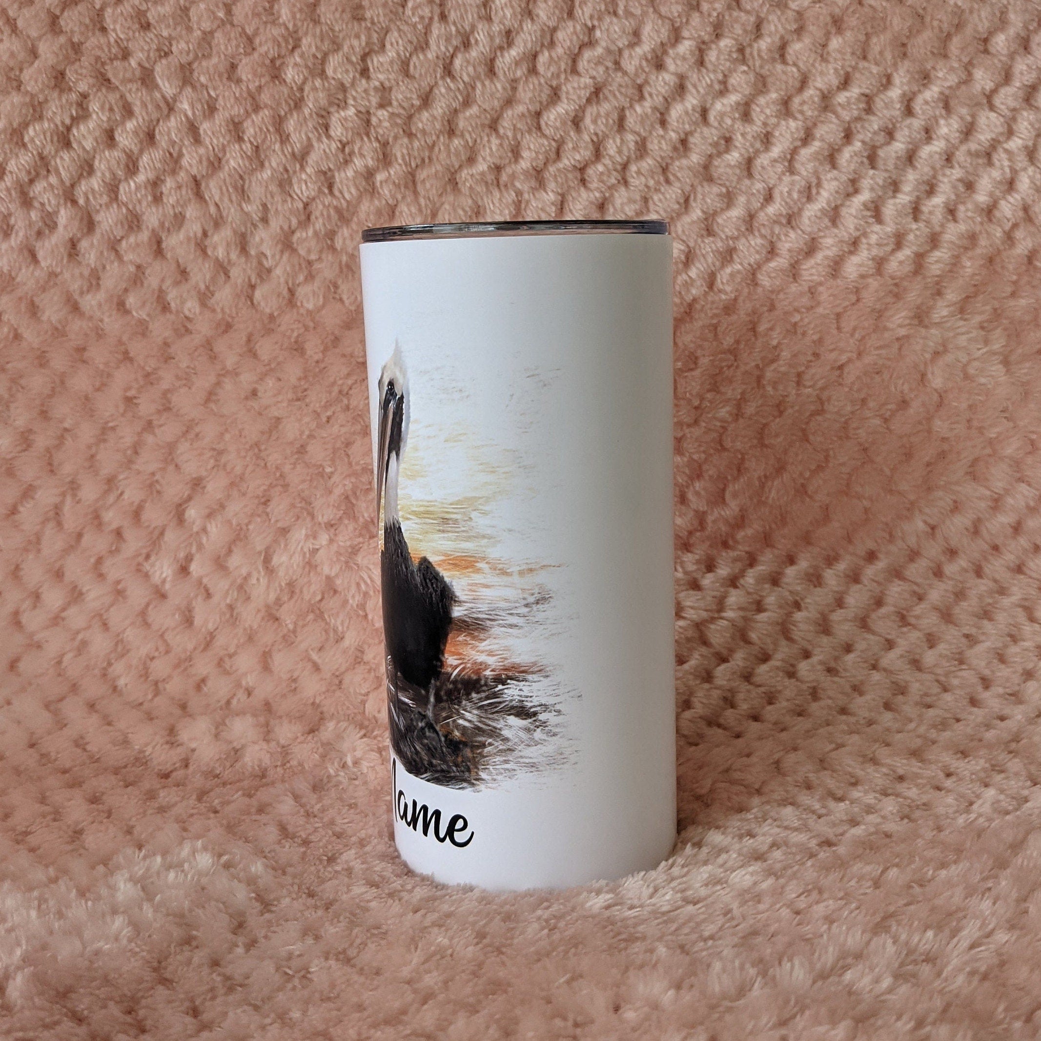 Kids Pelican Tumbler Can Be Personalized, Kids Cup With Name, Cute Pelican Tumbler With Reusable Straw, Toddler Tumbler For Everyday Use