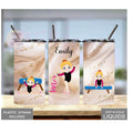 Girl Gymnast Tumbler, Kids Personalized Tumblers, Kids Gymnastics Cup, Girls Tumbler, Customized Tumbler, Girls Tumbler Design
