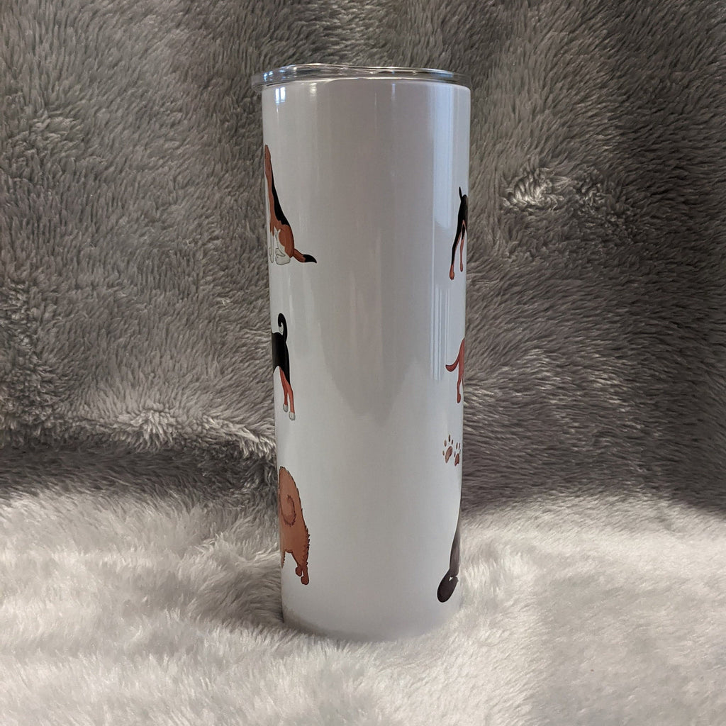 Love Is Wet Noses Dog Tumbler 20oz With Reusable Straw