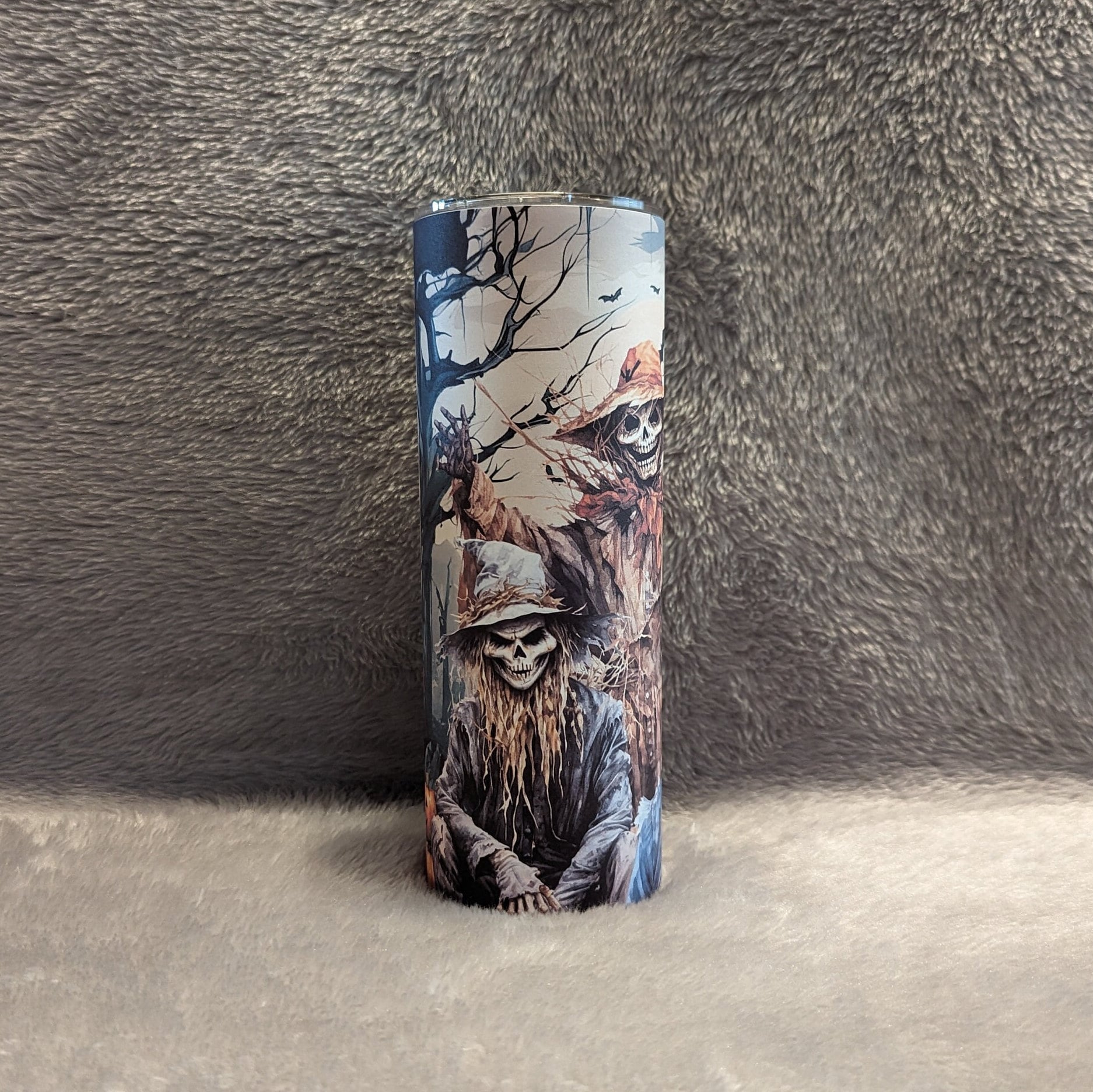 Scarecrow Tumbler 20oz With Reusable Straw Can Be Personalized