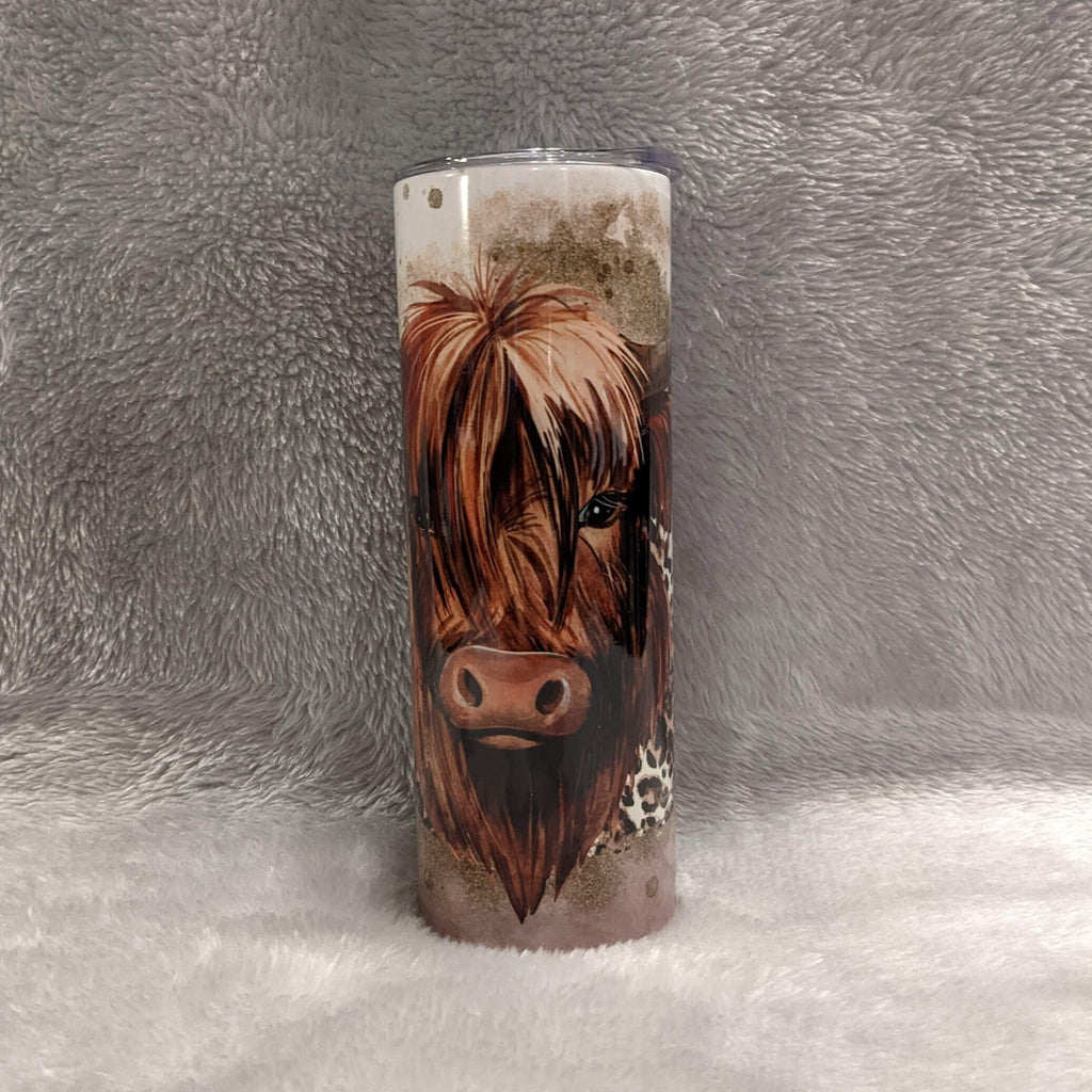 Highland Cow Tumbler Can Be Personalized, Highland Cow Cup With Name, Cow Coffee Cup, Cow Lovers Tumbler, Cow Lovers Cup, Gift For Mom