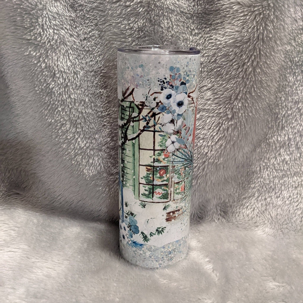 Beautiful Red Cardinal in the Snow Tumbler, Nature Lovers' Delight,  Bird Lover Gift, Great For Hot Or Cold Drinks, Includes Reusable Straw