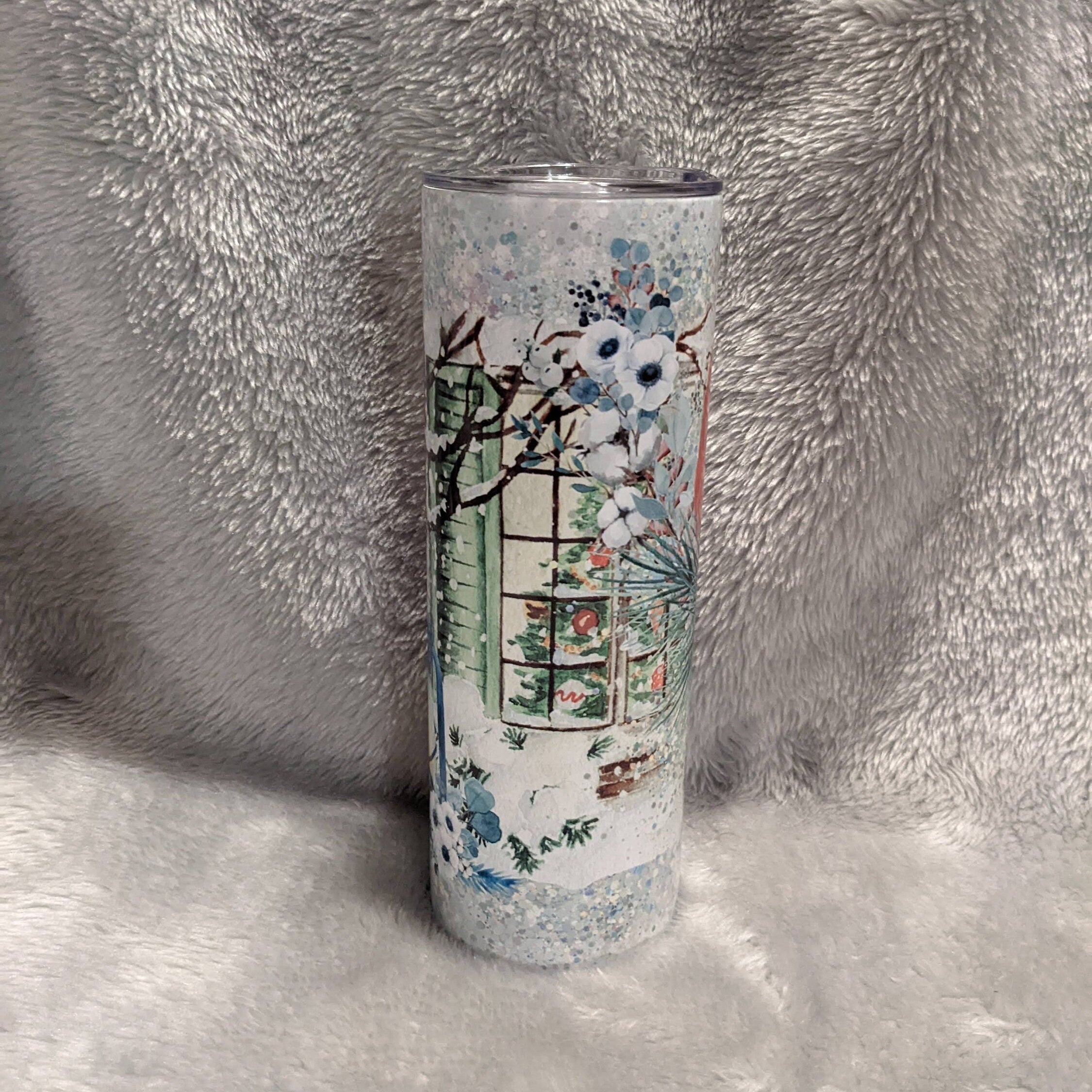 Beautiful Red Cardinal in the Snow Tumbler, Nature Lovers' Delight,  Bird Lover Gift, Great For Hot Or Cold Drinks, Includes Reusable Straw