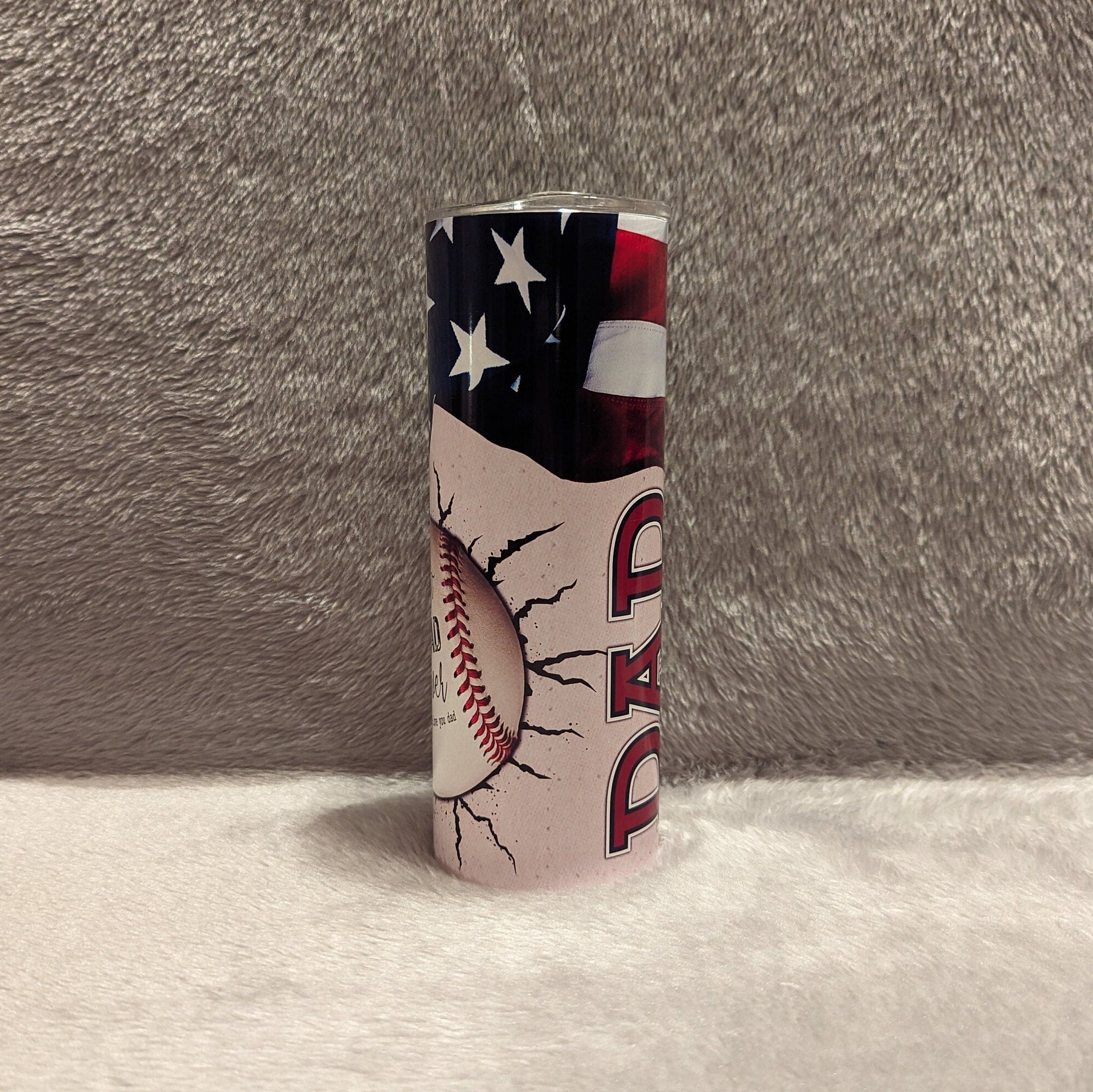 Best Dad Ever Baseball Tumbler Personalized, Baseball Dad Cup With Name, Gift For Him, Baseball Tumbler, Gift for Dad