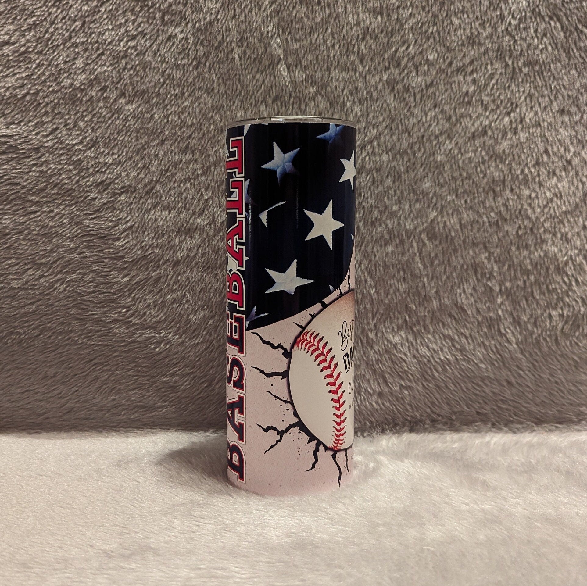 Best Dad Ever Baseball Tumbler Personalized, Baseball Dad Cup With Name, Gift For Him, Baseball Tumbler, Gift for Dad