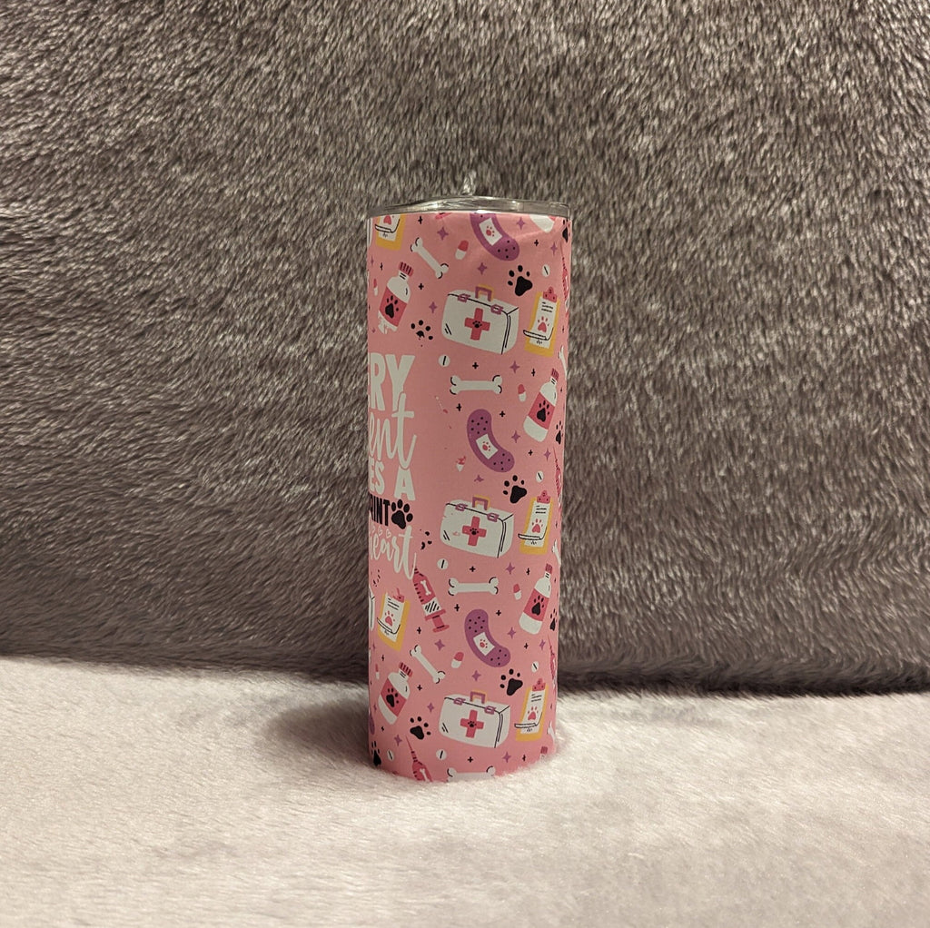 Veterinarian Tumbler, Every Patient Leaves A Paw print In My Heart Vet Tumbler, Veterinarian Gift, Vet Cup, Gift for A Veterinarian