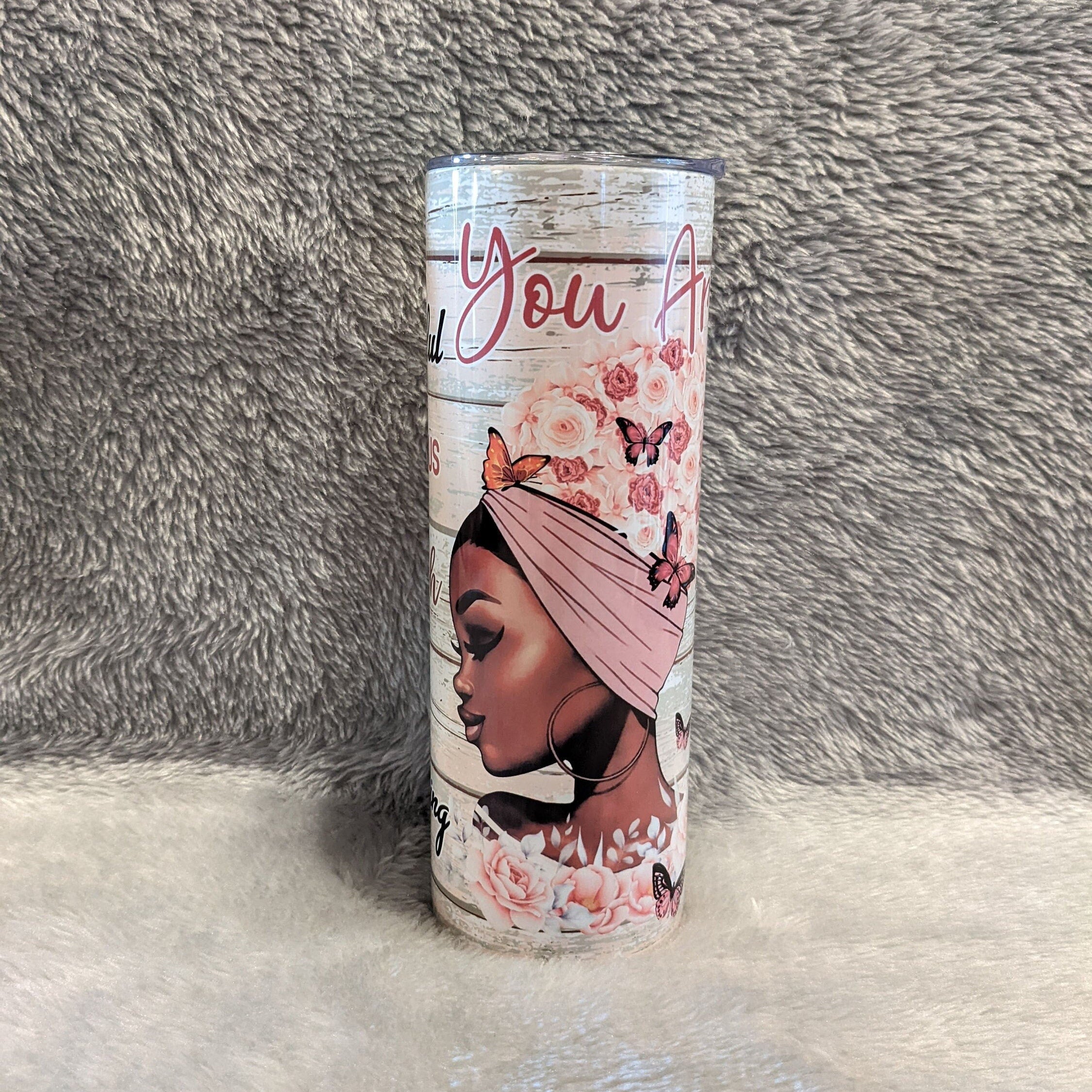 Empowering Woman Tumbler, Empowering Woman, Black Girl Magic, Gift For Her, Inspirational Gift, 20oz Insulated Tumbler With Straw