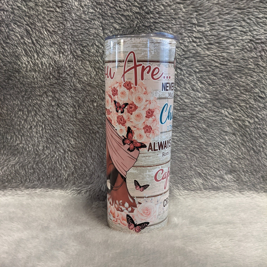 Empowering Woman Tumbler, Empowering Woman, Black Girl Magic, Gift For Her, Inspirational Gift, 20oz Insulated Tumbler With Straw