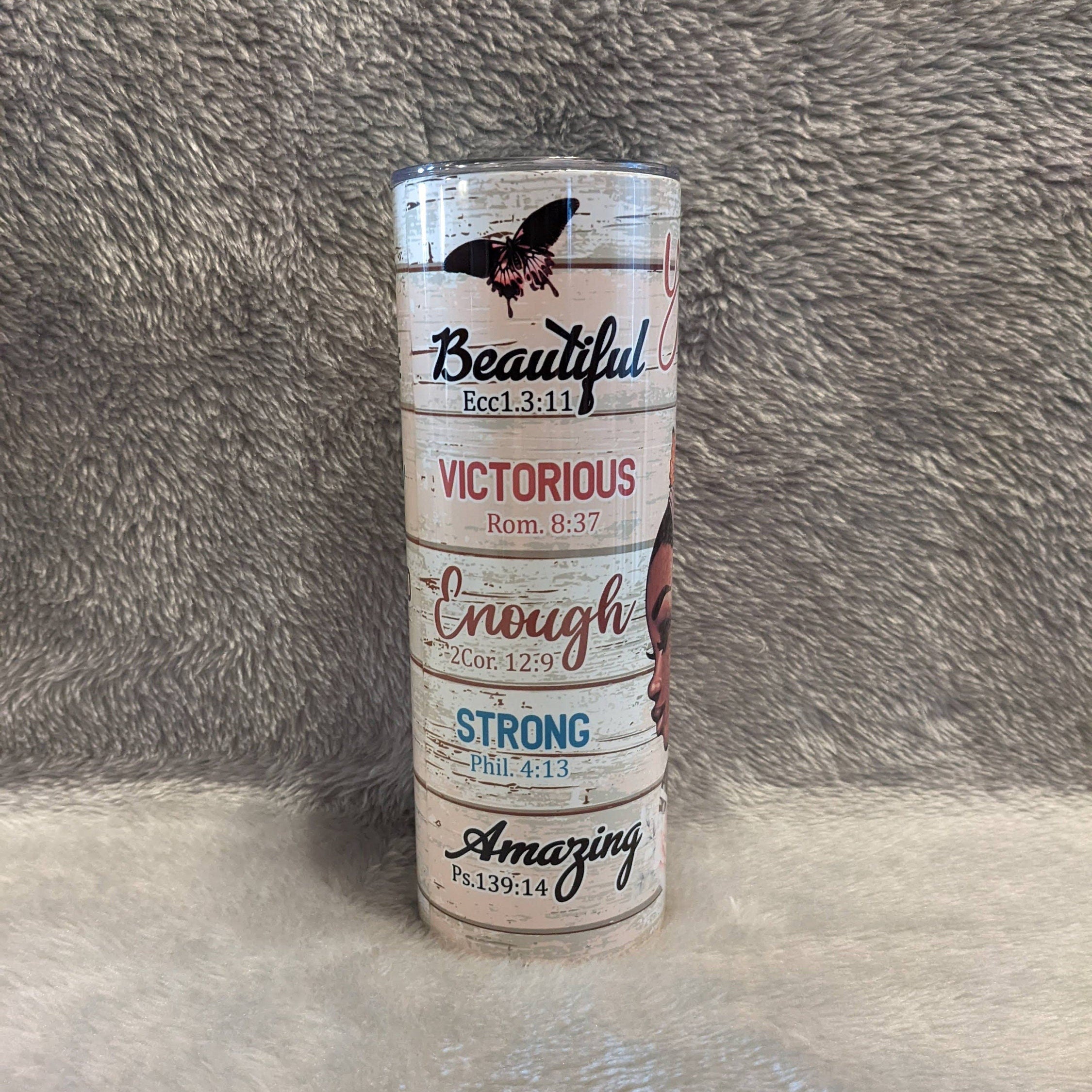 Empowering Woman Tumbler, Empowering Woman, Black Girl Magic, Gift For Her, Inspirational Gift, 20oz Insulated Tumbler With Straw