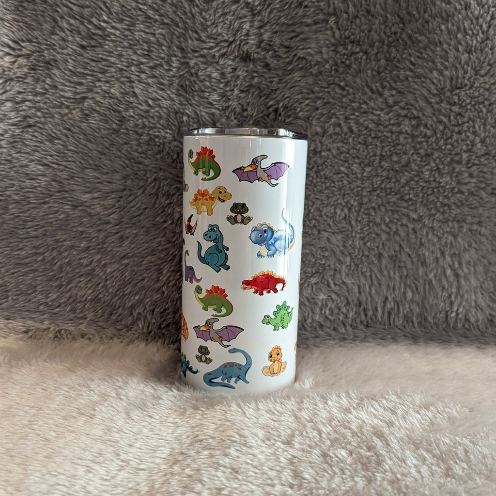 Kid Dinosaur Tumbler Can Be Personalized, Kids Cup With Name, Dinosaur Party Gift, Boys tumblers, Girls tumbler, 15oz Tumbler With Straw