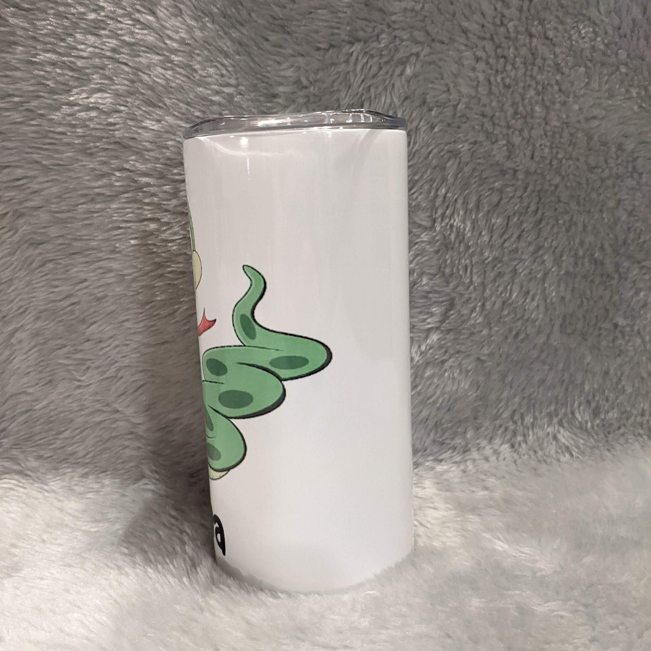 Kids Cartoon Snake Tumbler Personalized, Snake Cup With Name, Kids Personalized Tumbler, Snake Gift, 15oz Tumbler With Reusable Straw