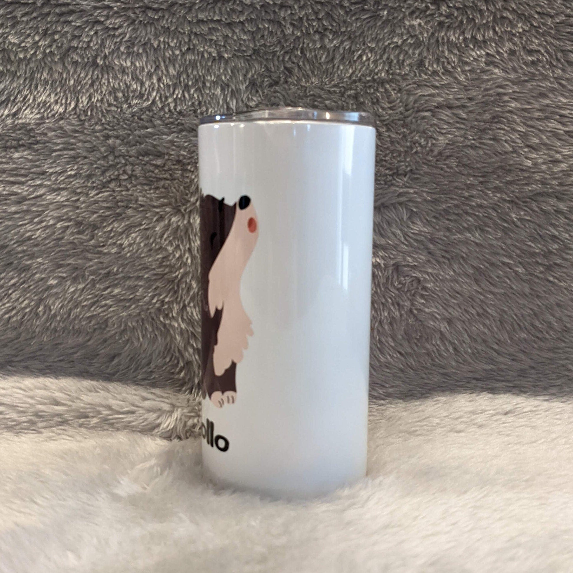 Kids Wolf Tumbler 15oz With Reusable Straw, Can Be Personalized